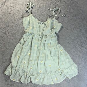 Light Green Daisy Dress
